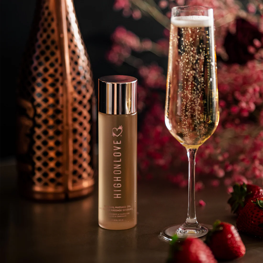 Sensual Massage Oil - Strawberries & Champagne