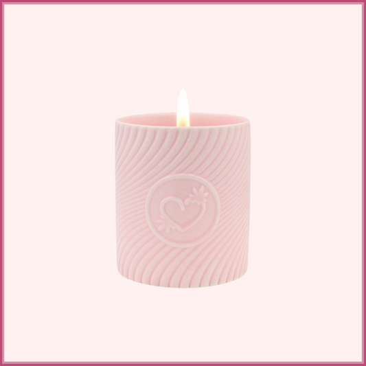 Pink Massage Candle - Strawberries & Champagne